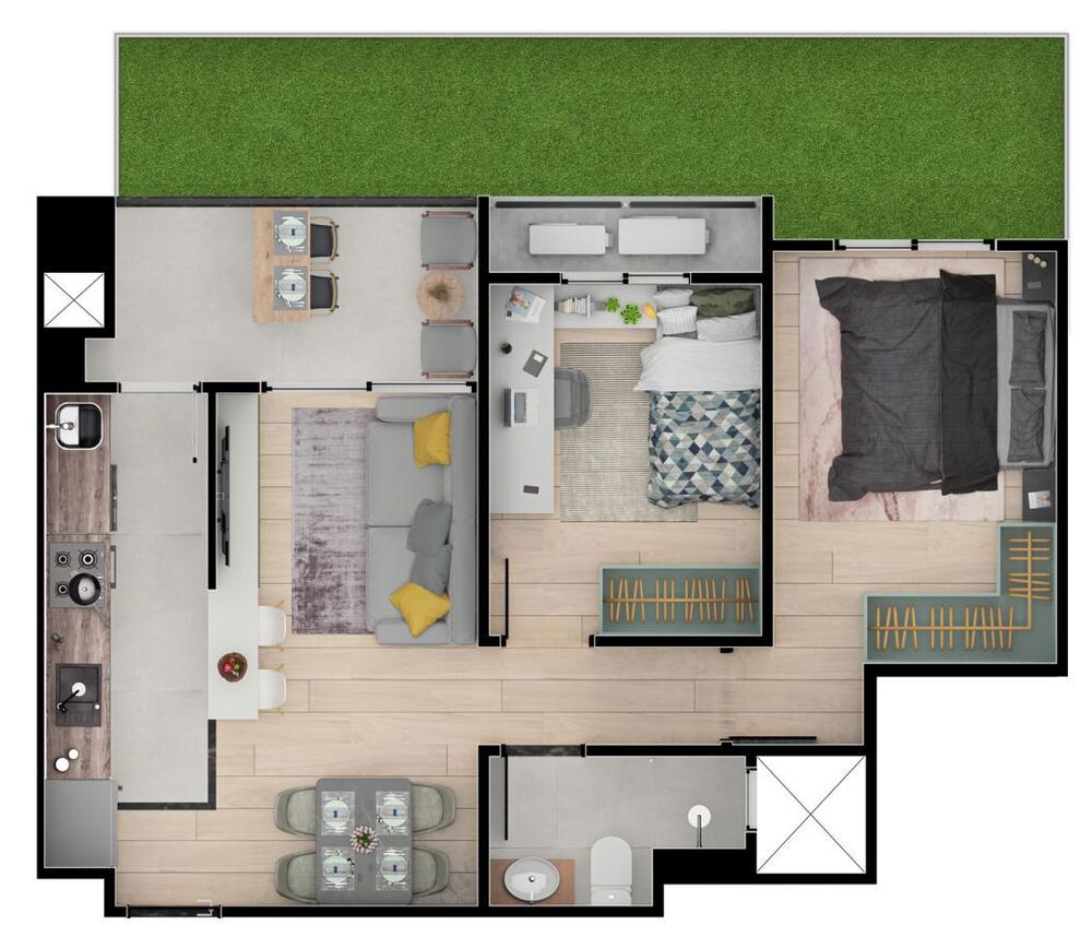 Apartamento, 2 quartos, 59 m² - Foto 3