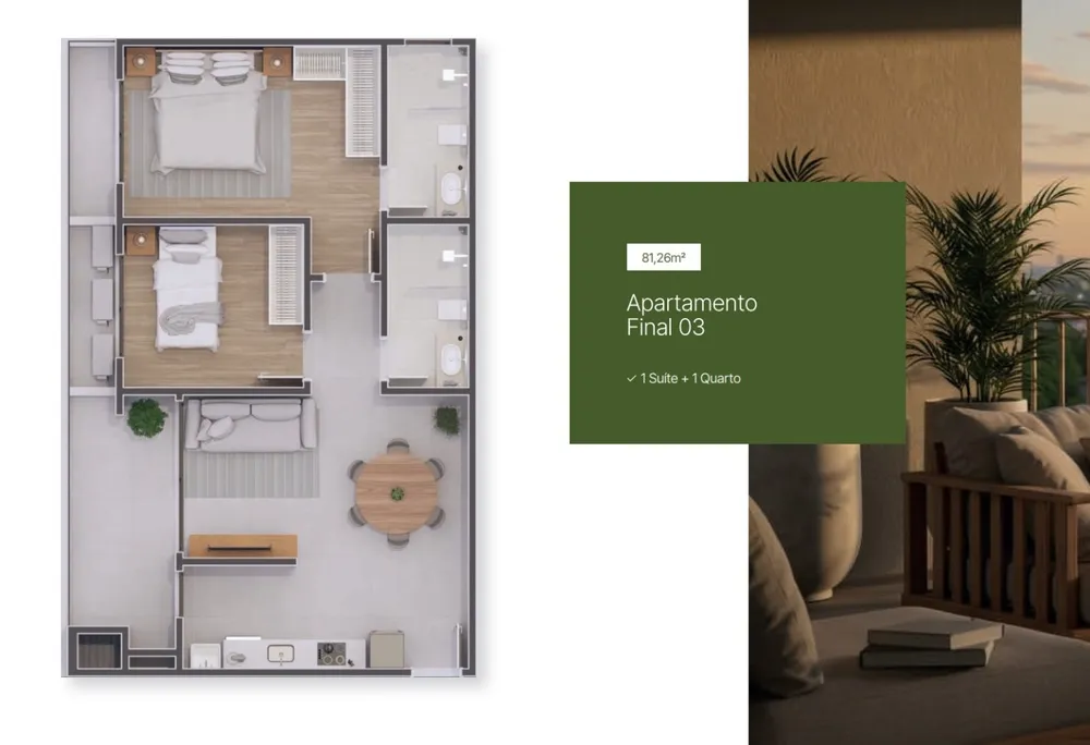 Apartamento, 2 quartos, 91 m² - Foto 2