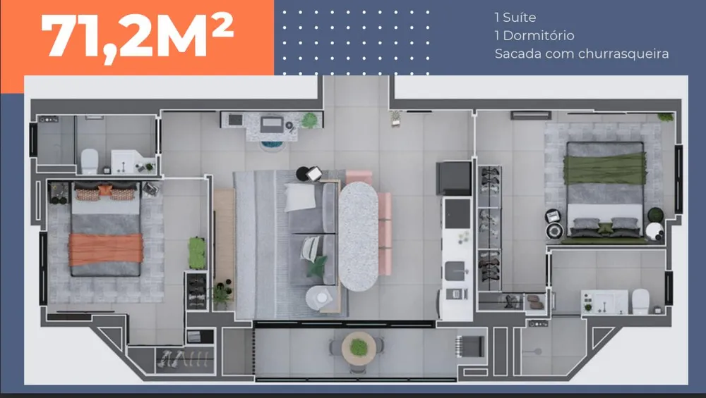 Apartamento, 2 quartos, 64 m² - Foto 4