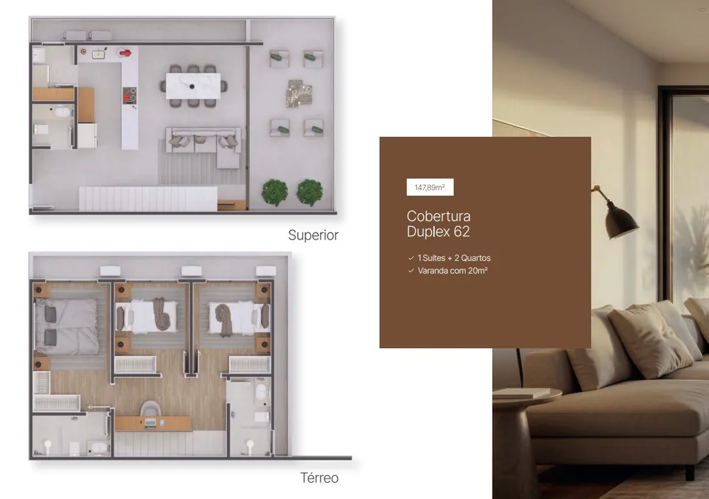 Cobertura, 3 quartos, 148 m² - Foto 4
