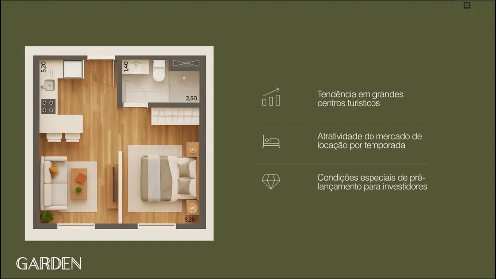 Apartamento, 1 quarto, 29 m² - Foto 5