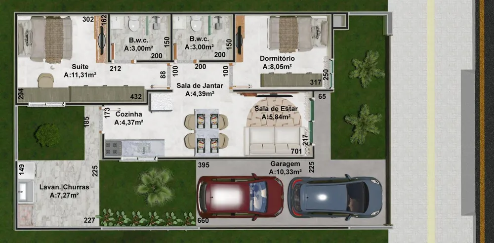Sobrado, 2 quartos, 67 m² - Foto 6