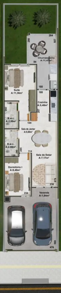 Sobrado, 2 quartos, 67 m² - Foto 4