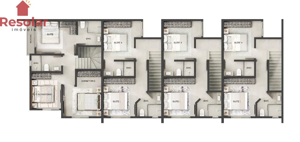 Sobrado, 2 quartos, 70 m² - Foto 9