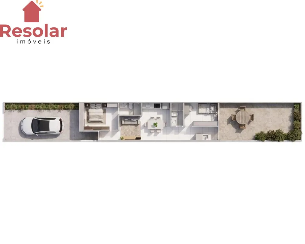 Casa, 2 quartos, 60 m² - Foto 3