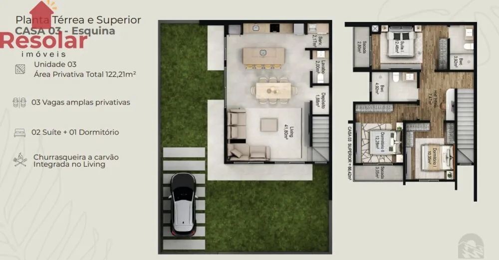 Sobrado, 3 quartos, 95 m² - Foto 19