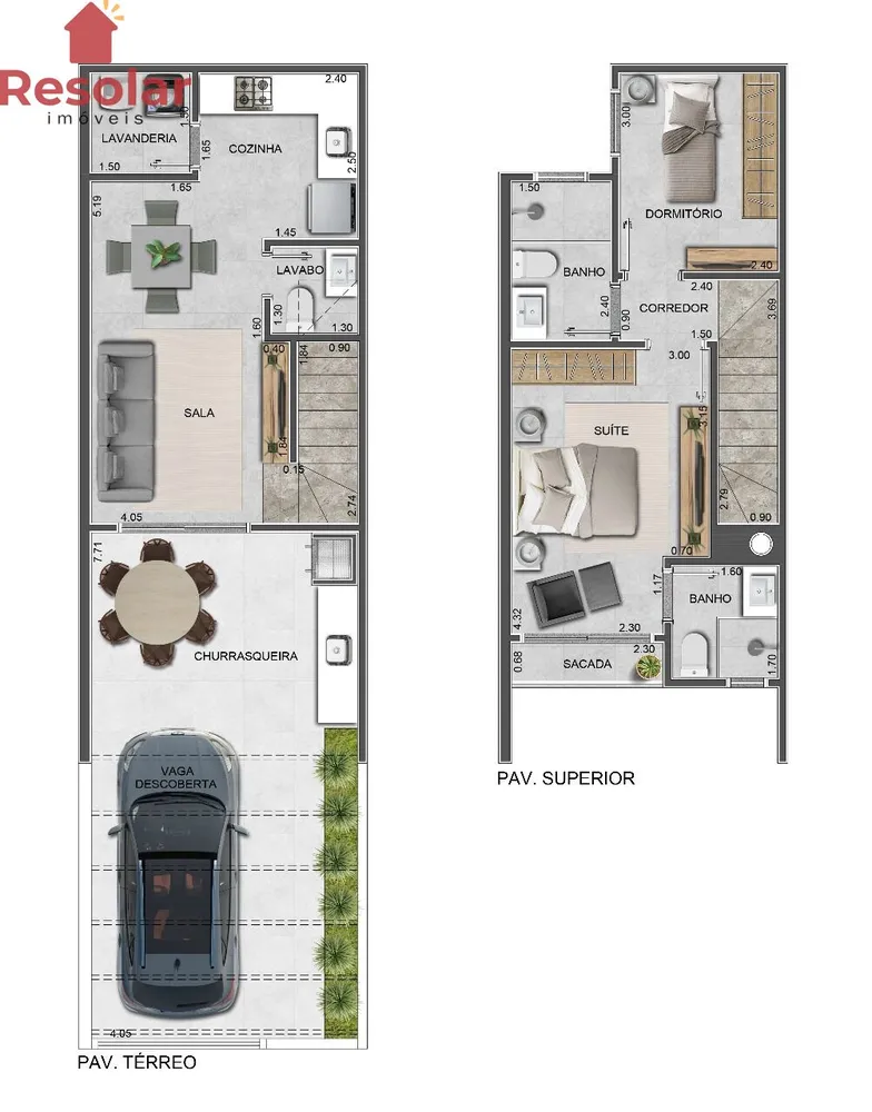 Sobrado, 2 quartos, 77 m² - Foto 16