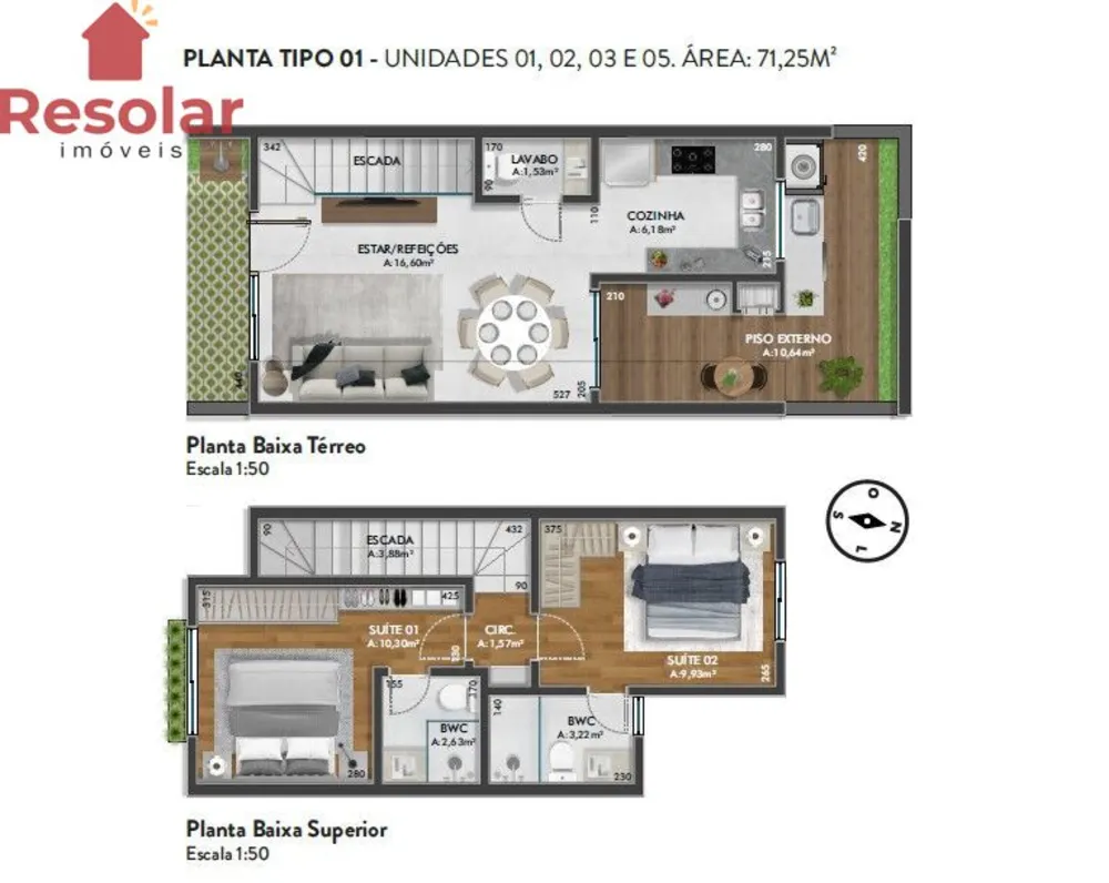 Casa, 2 quartos, 71 m² - Foto 14