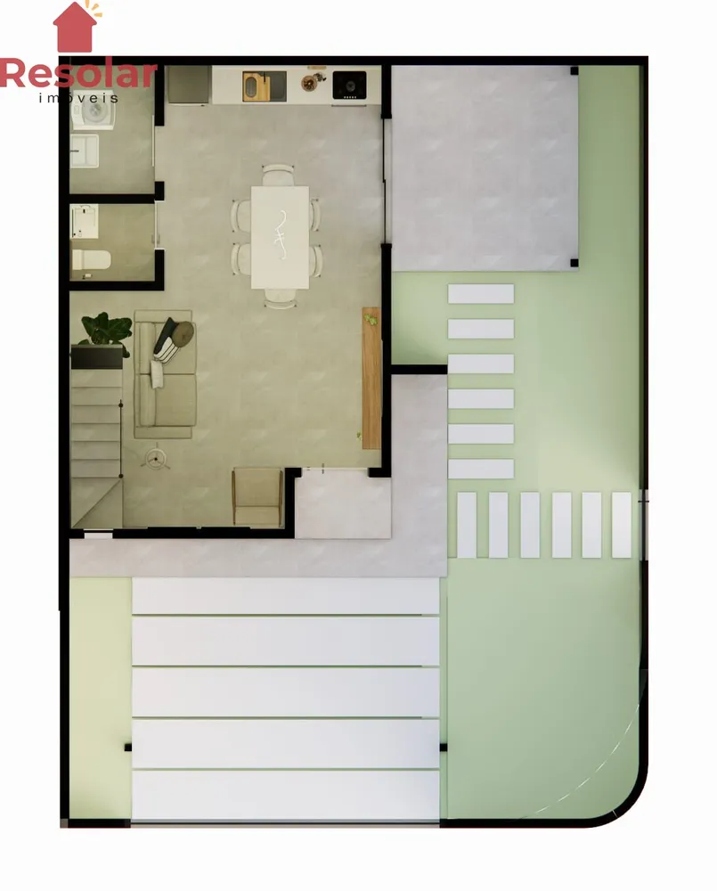 Casa, 2 quartos, 55 m² - Foto 1
