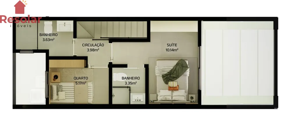 Casa, 2 quartos, 55 m² - Foto 4
