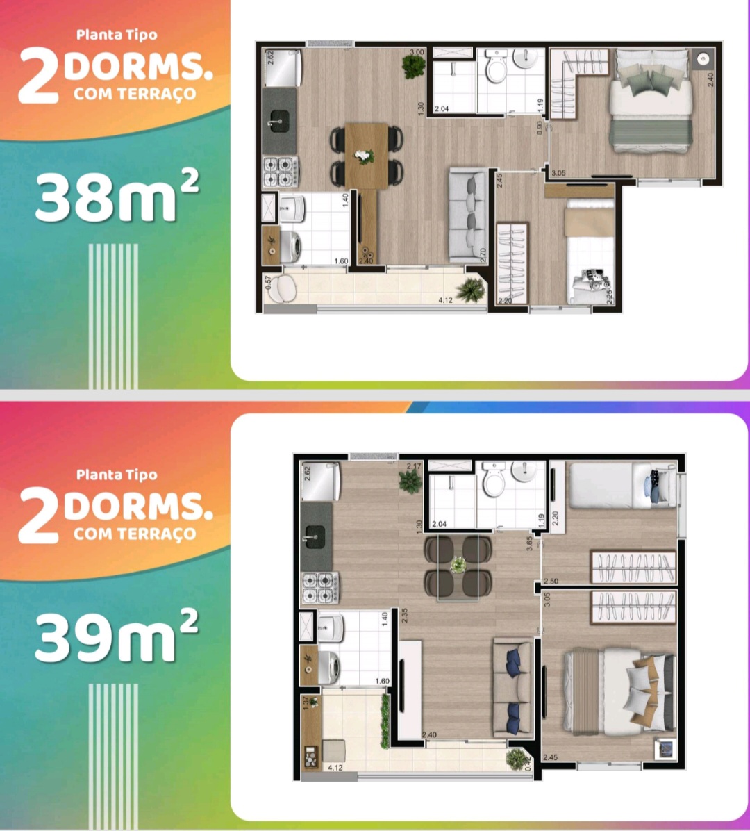 Apartamento à venda com 2 quartos, 39m² - Foto 3