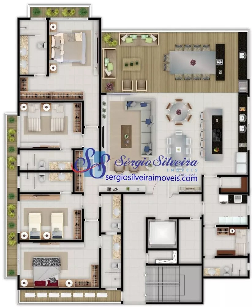 Apartamento, 4 quartos, 252 m² - Foto 6