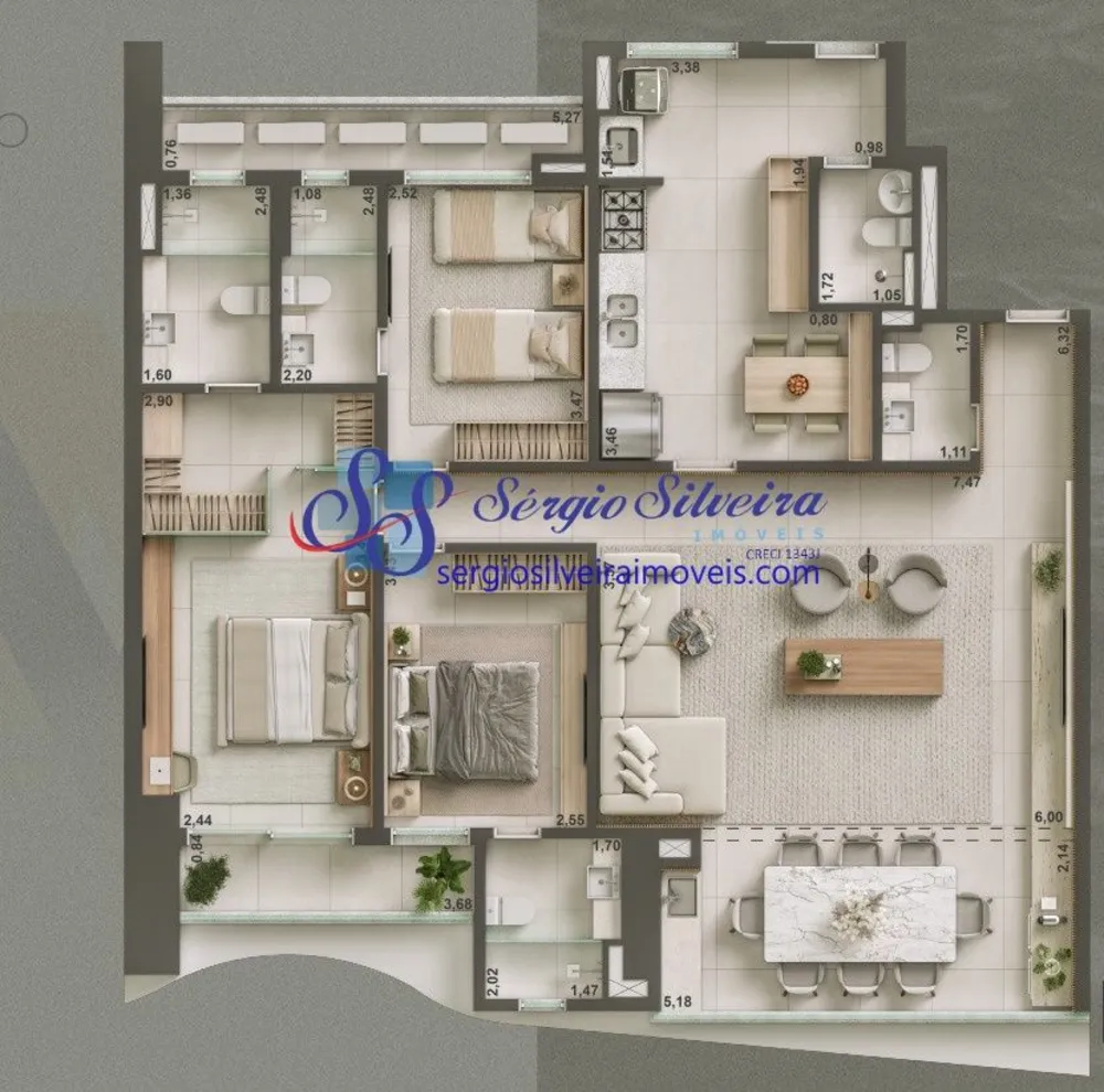 Apartamento, 3 quartos, 129 m² - Foto 13