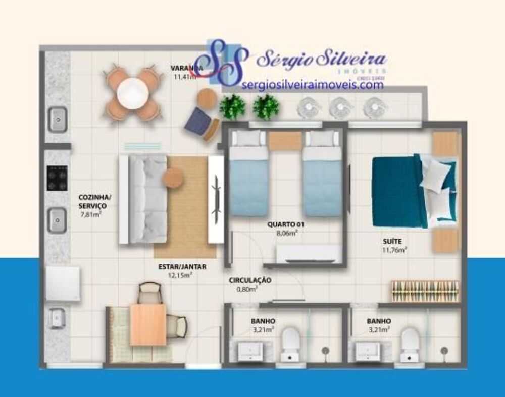 Apartamento, 2 quartos, 66 m² - Foto 7