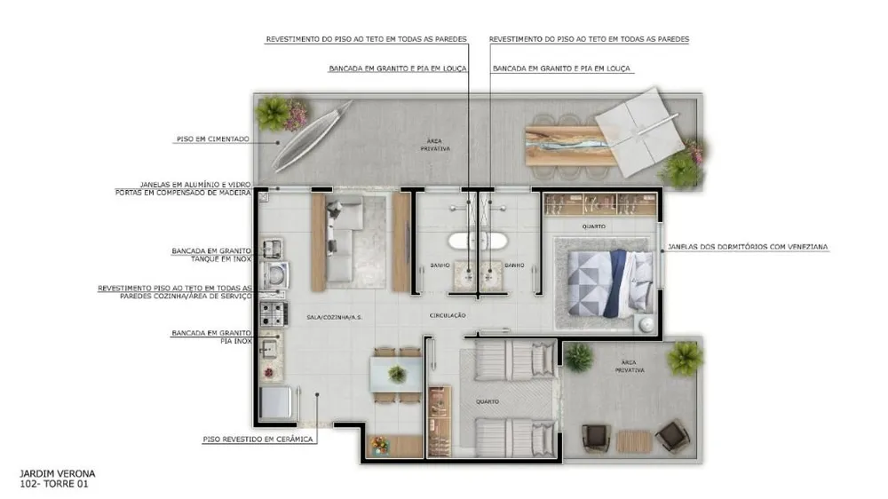Apartamento, 2 quartos, 47 m² - Foto 4