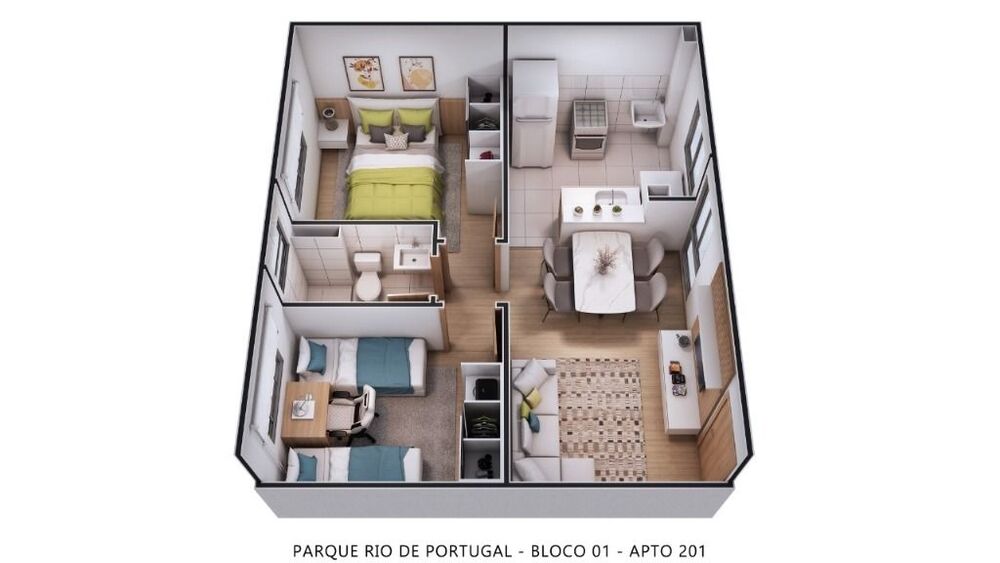 Apartamento, 2 quartos, 45 m² - Foto 9