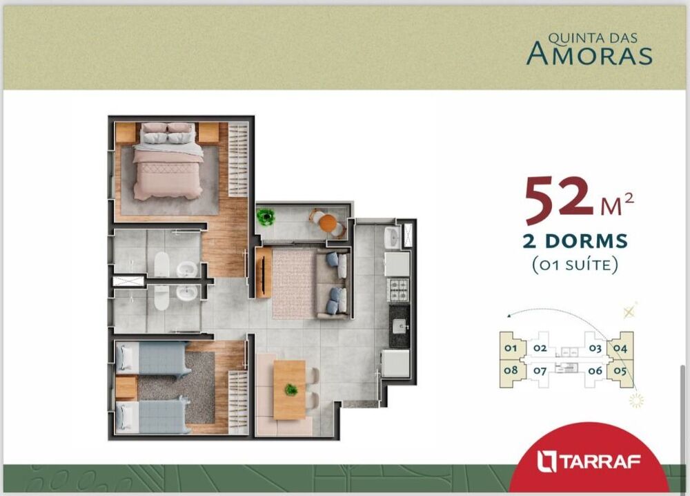 Apartamento, 2 quartos, 52 m² - Foto 7