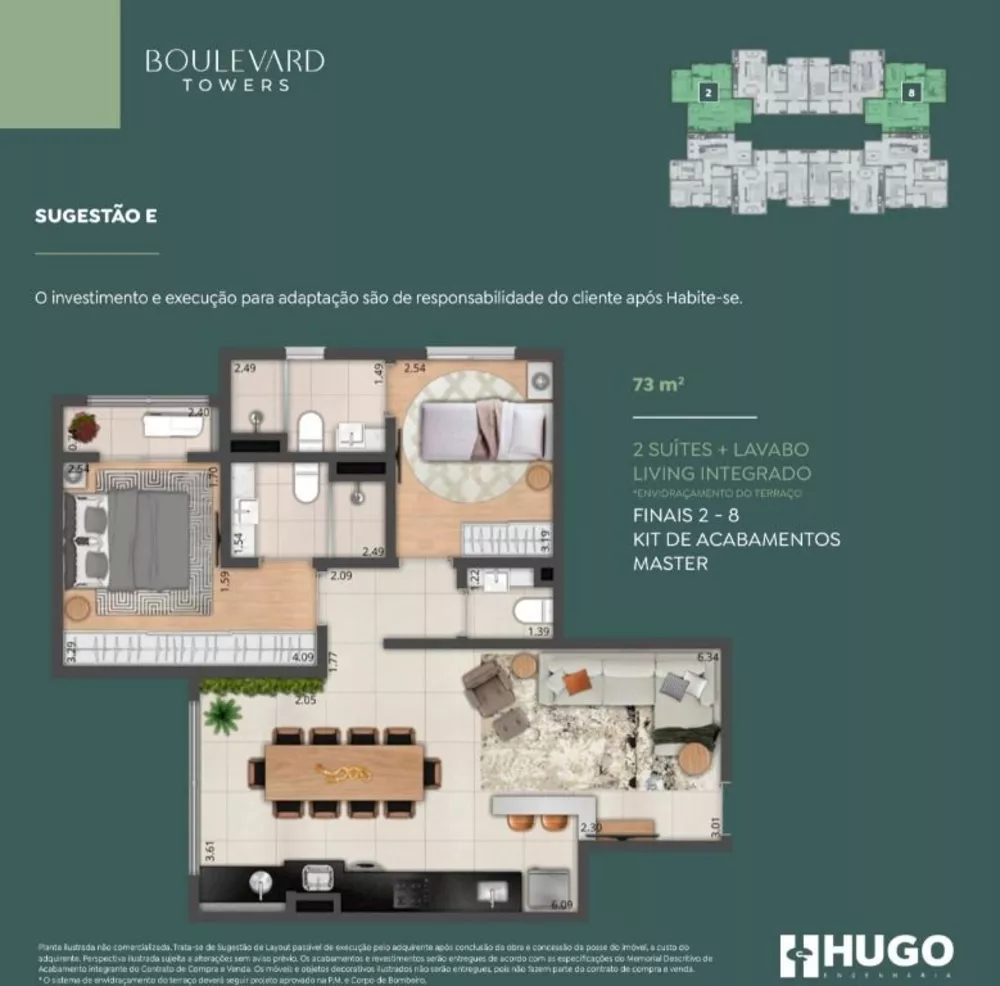 Apartamento, 2 quartos, 73 m² - Foto 5