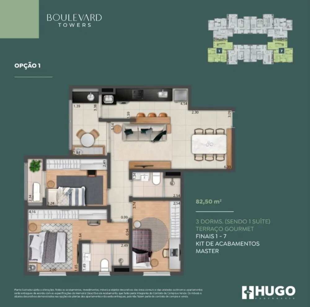 Apartamento, 3 quartos, 82 m² - Foto 2