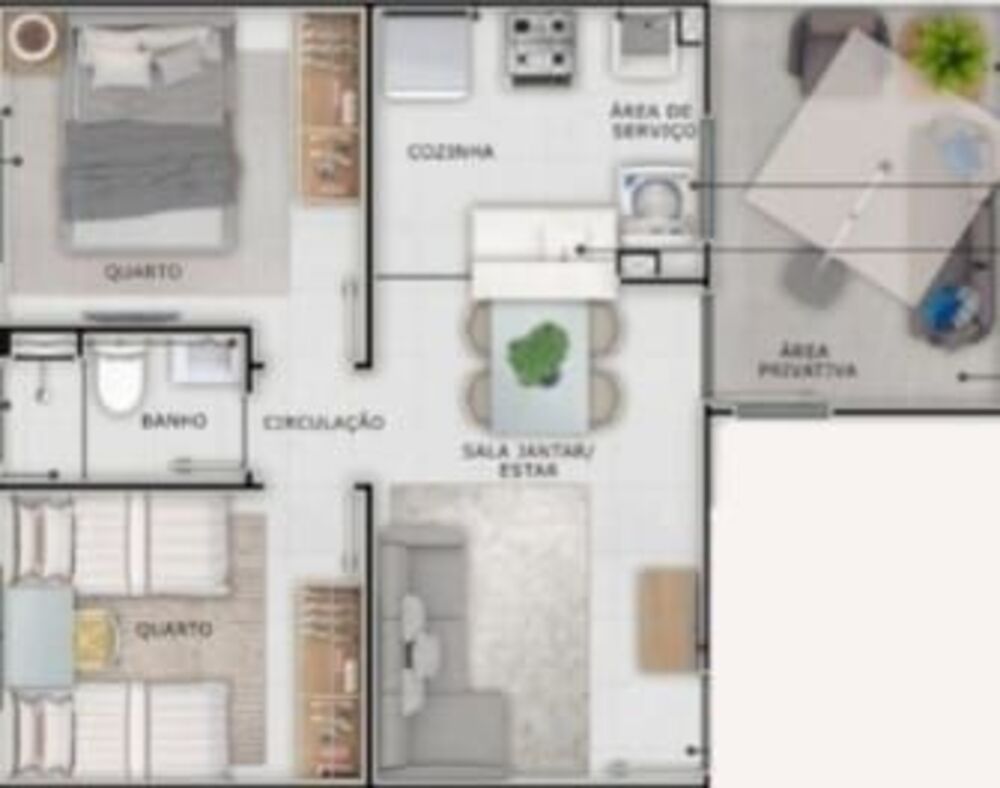 Apartamento, 2 quartos, 39 m² - Foto 4