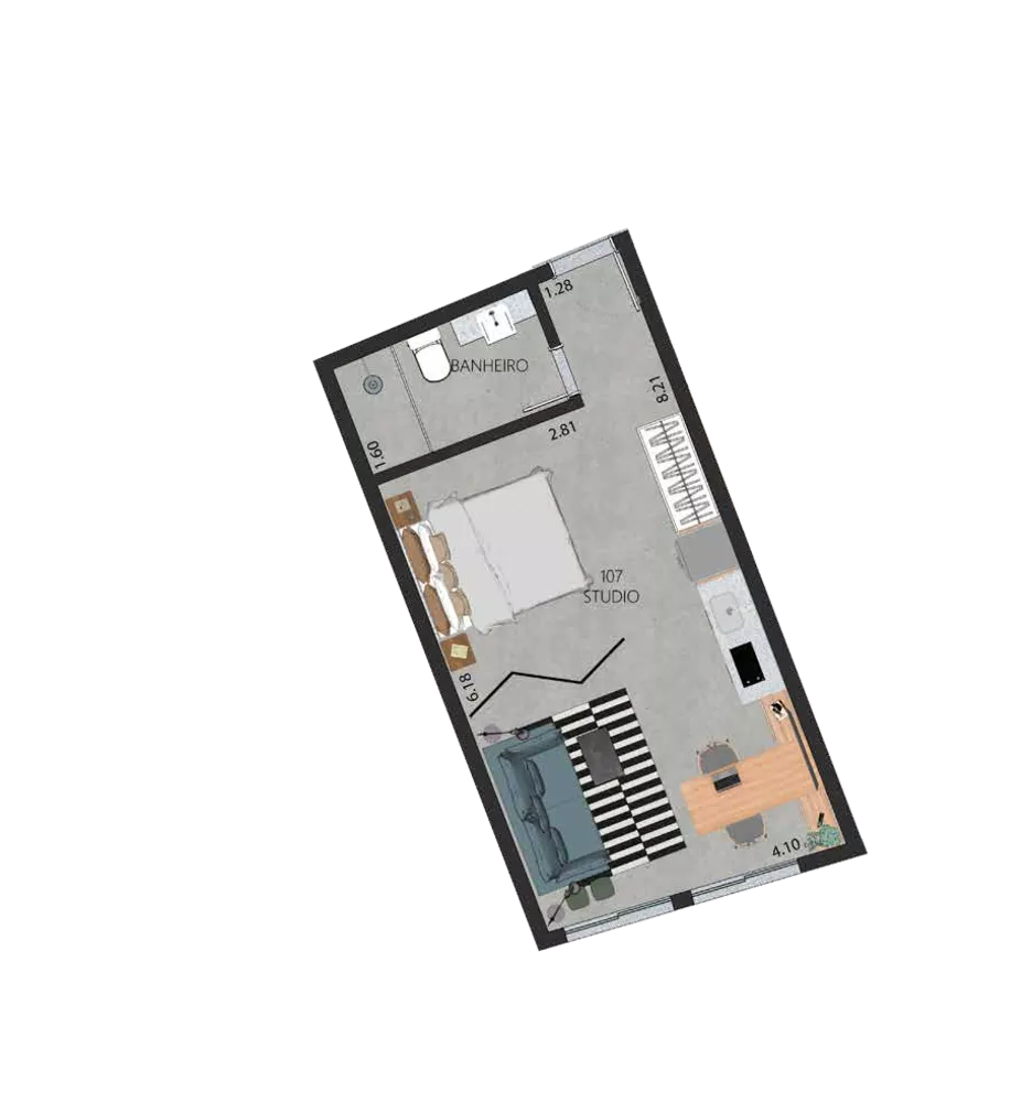 Apartamento, 1 quarto, 38 m² - Foto 35