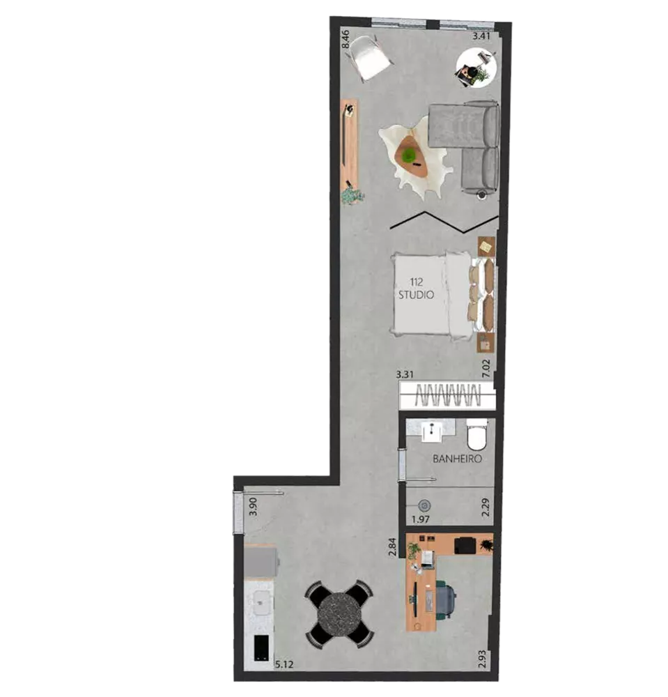 Apartamento, 1 quarto, 38 m² - Foto 40