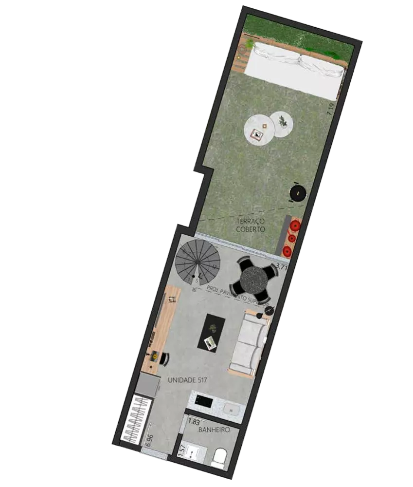 Apartamento, 1 quarto, 38 m² - Foto 46