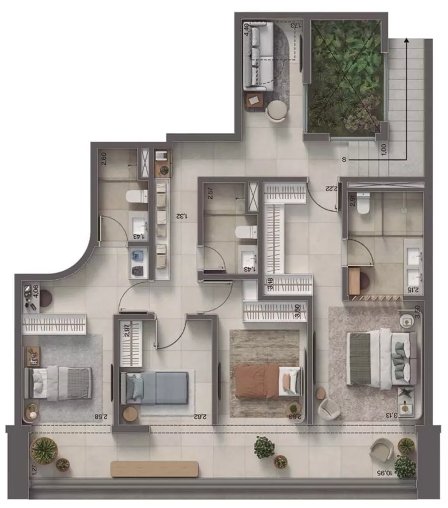 Cobertura, 4 quartos, 323 m² - Foto 22