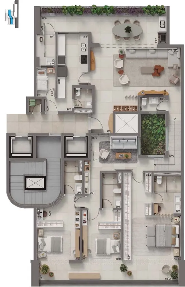 Cobertura, 4 quartos, 323 m² - Foto 44