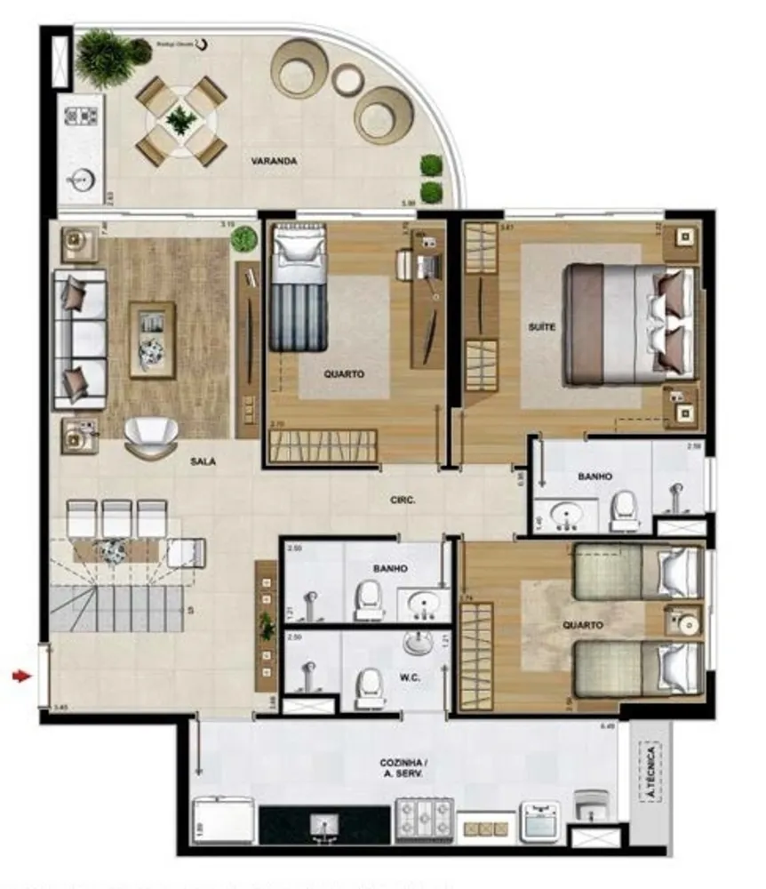 Cobertura, 4 quartos, 248 m² - Foto 87