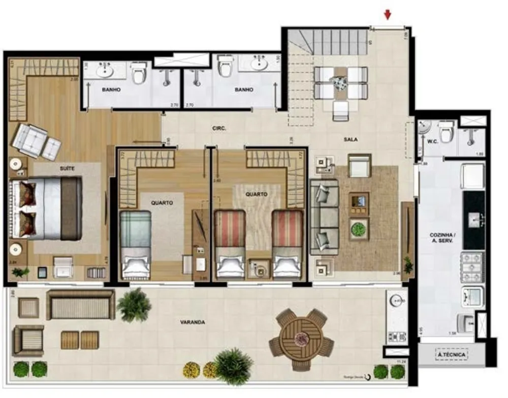 Cobertura, 4 quartos, 248 m² - Foto 99