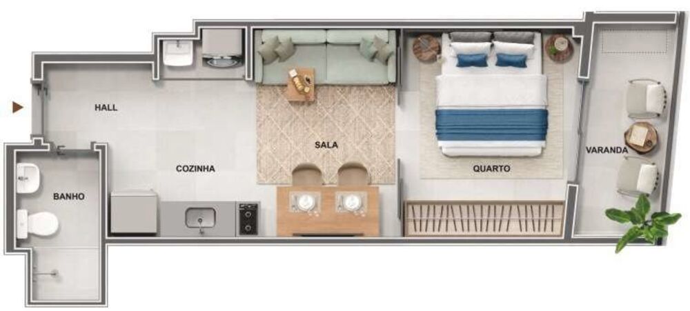 Apartamento, 1 quarto, 40 m² - Foto 13