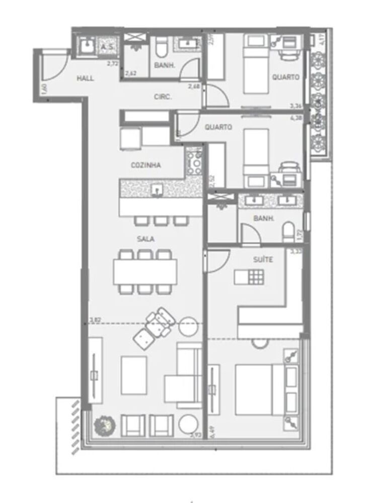Apartamento, 3 quartos, 100 m² - Foto 12
