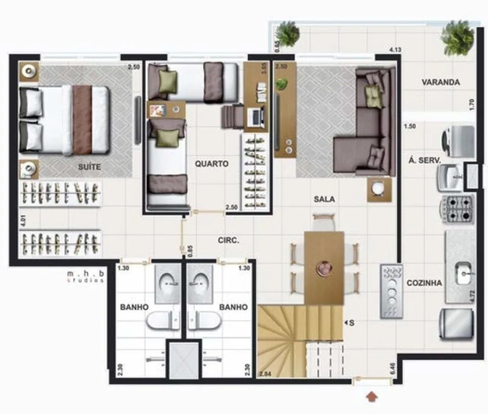 Cobertura, 4 quartos, 148 m² - Foto 93