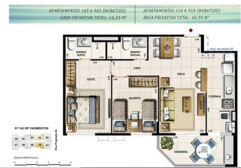Apartamento, 2 quartos, 80 m² - Foto 9