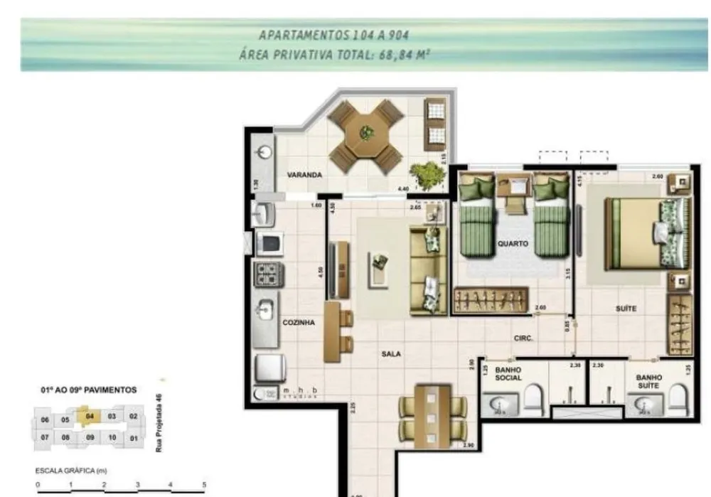 Apartamento, 2 quartos, 80 m² - Foto 12