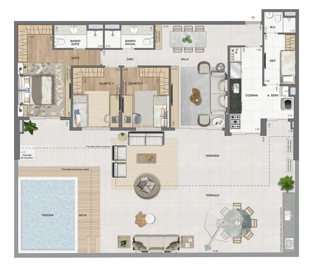 Apartamento, 4 quartos, 171 m² - Foto 55