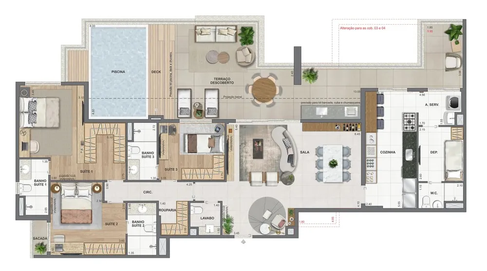 Apartamento, 4 quartos, 171 m² - Foto 54