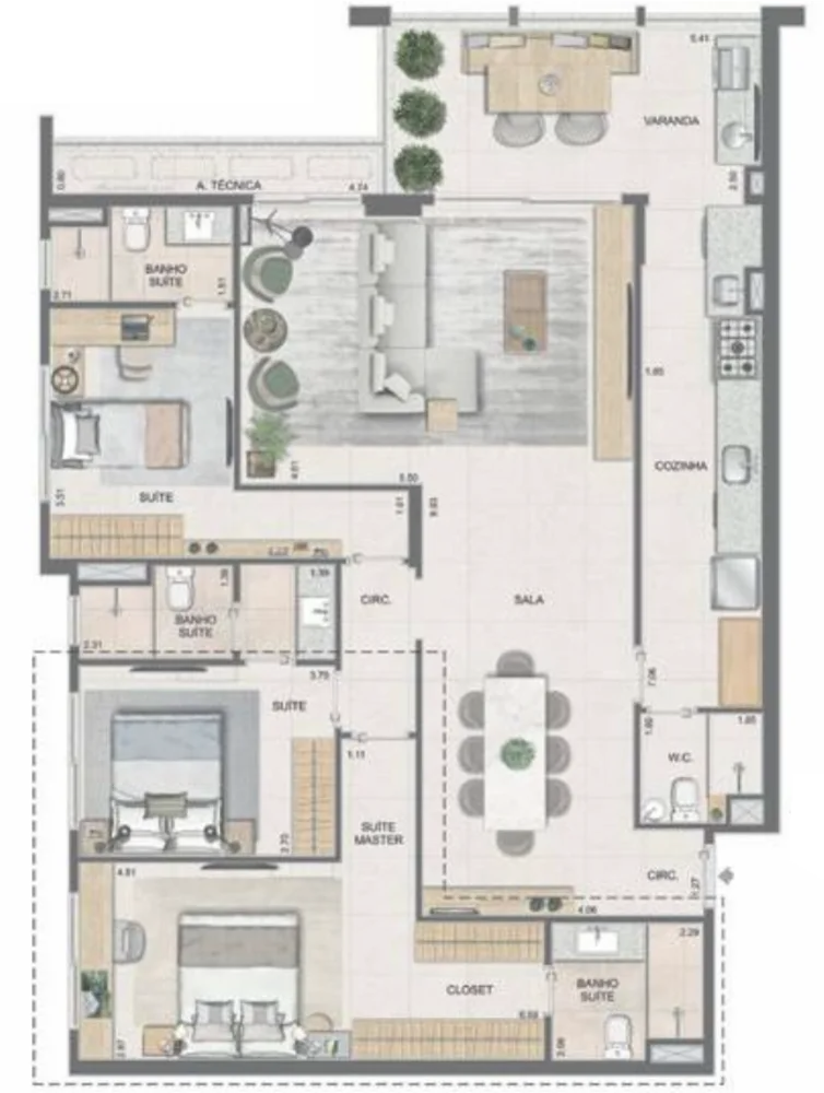Apartamento, 2 quartos, 77 m² - Foto 65
