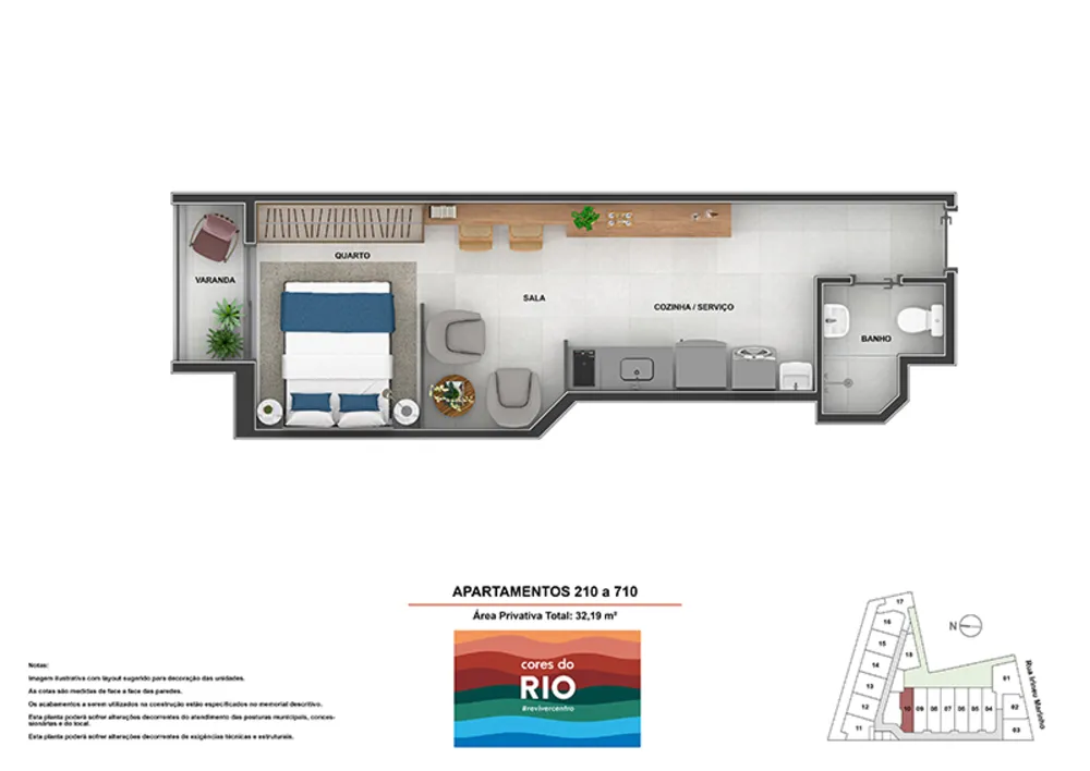 Apartamento, 1 quarto, 34 m² - Foto 54