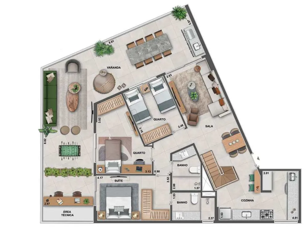 Cobertura, 3 quartos, 172 m² - Foto 42