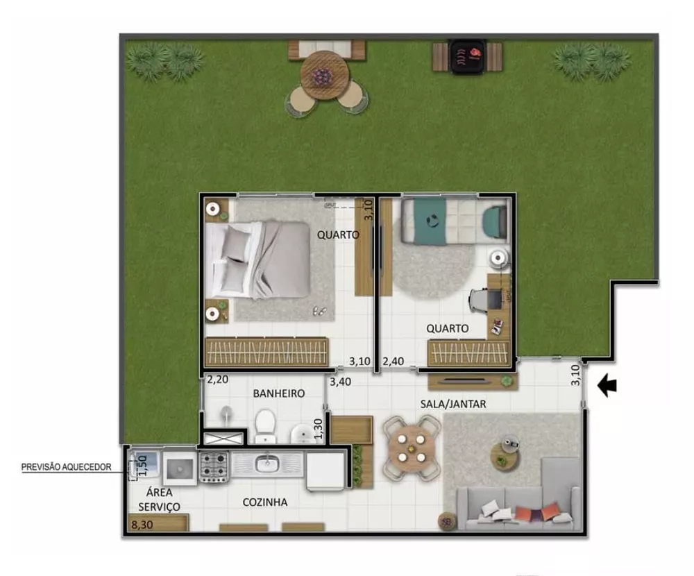 Apartamento, 2 quartos, 83 m² - Foto 6