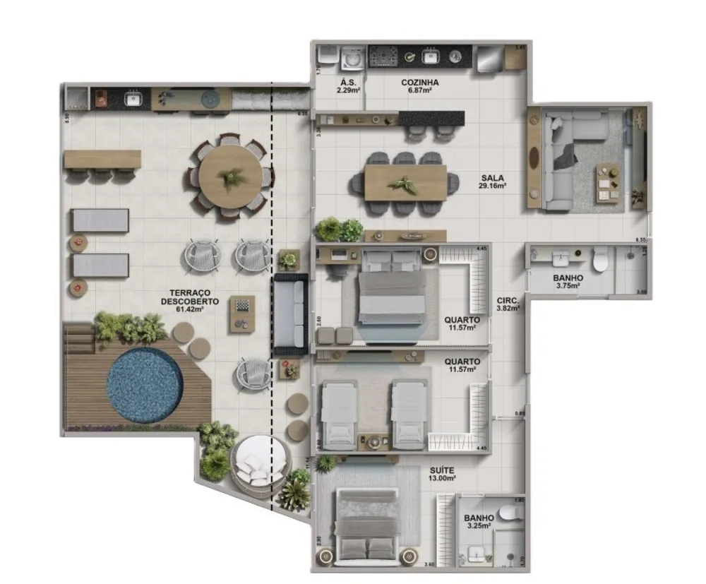 Cobertura, 3 quartos, 157 m² - Foto 15