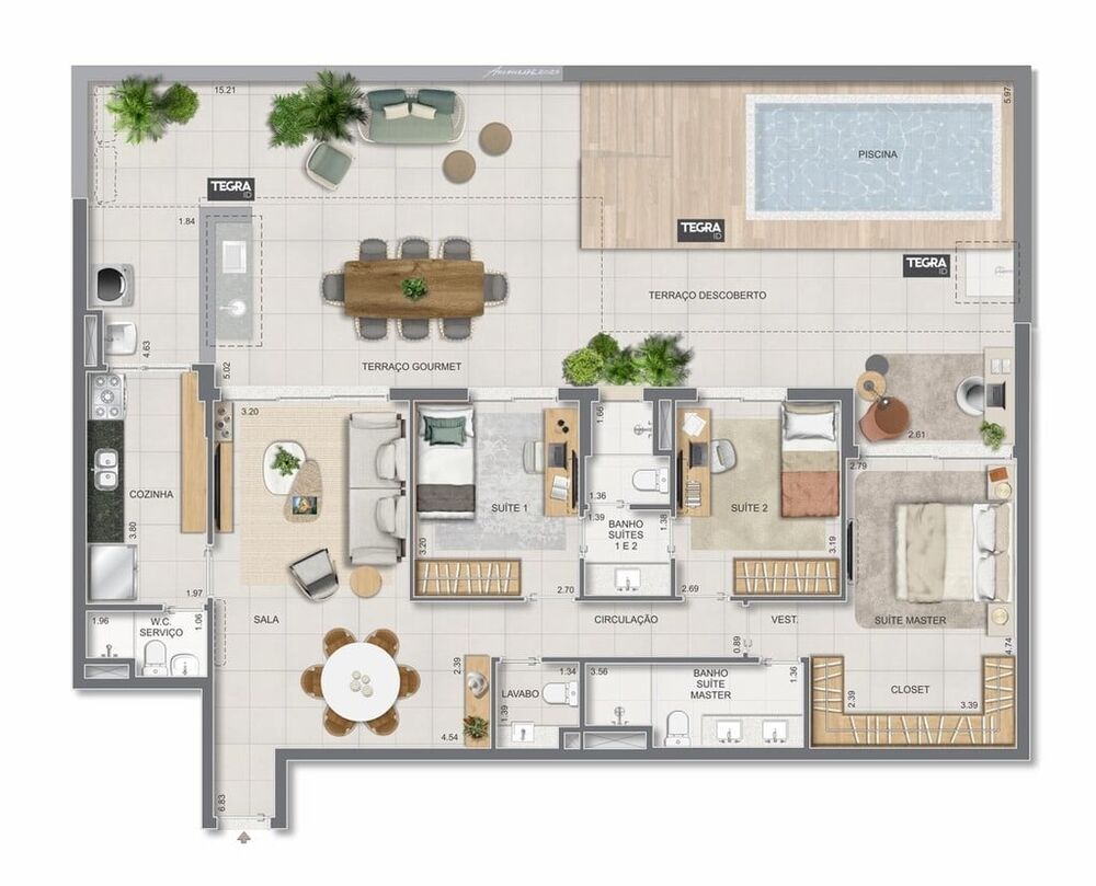 Apartamento, 3 quartos, 123 m² - Foto 35