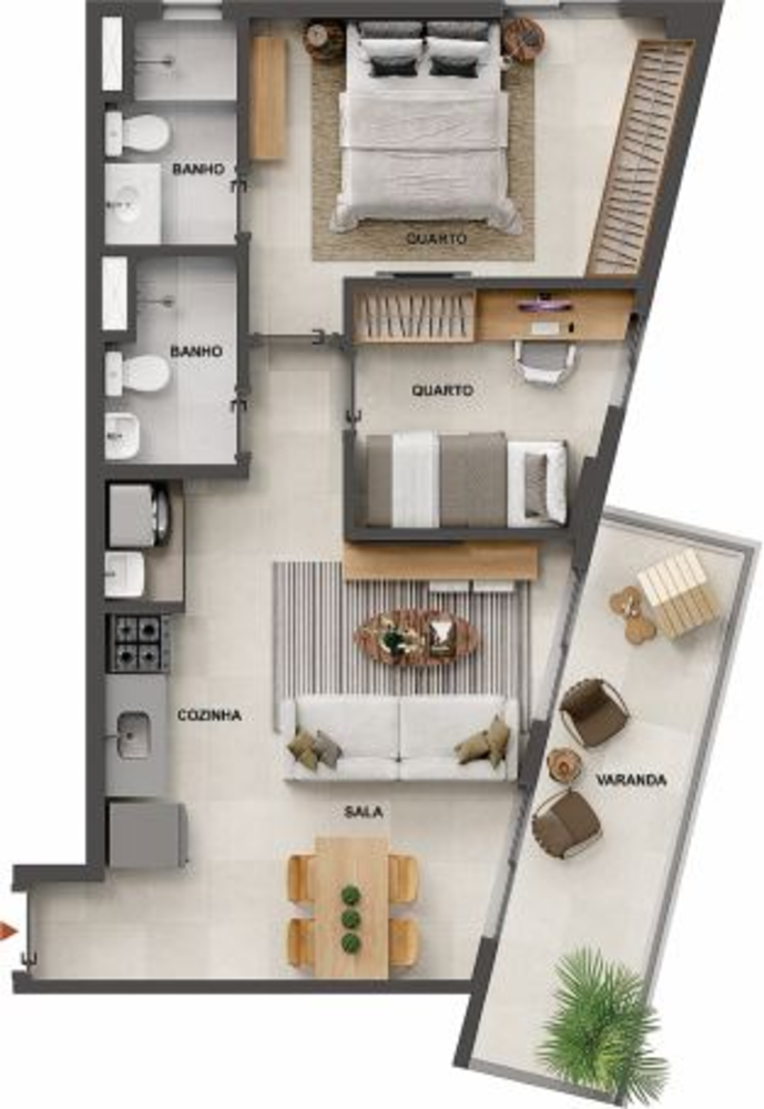 Apartamento à venda com 2 quartos, 51m² - Foto 30