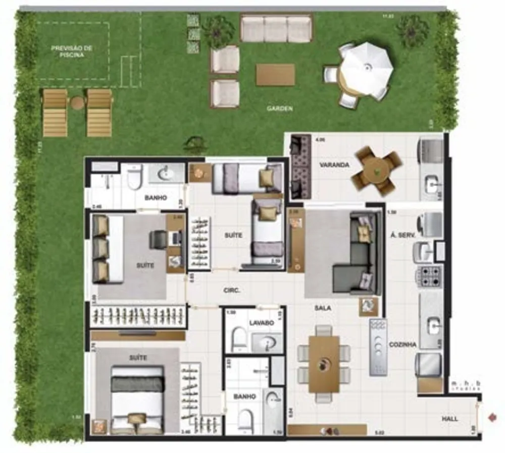 Cobertura, 3 quartos, 128 m² - Foto 92