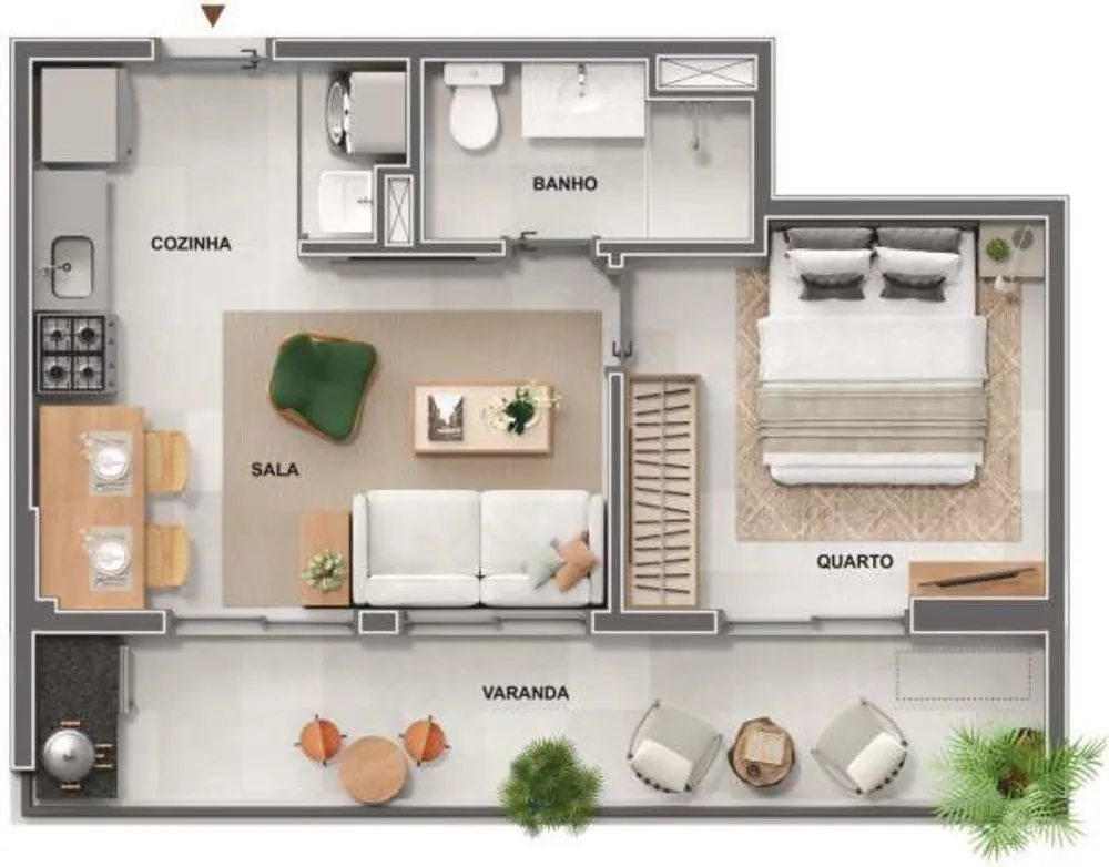 Apartamento, 1 quarto, 35 m² - Foto 43