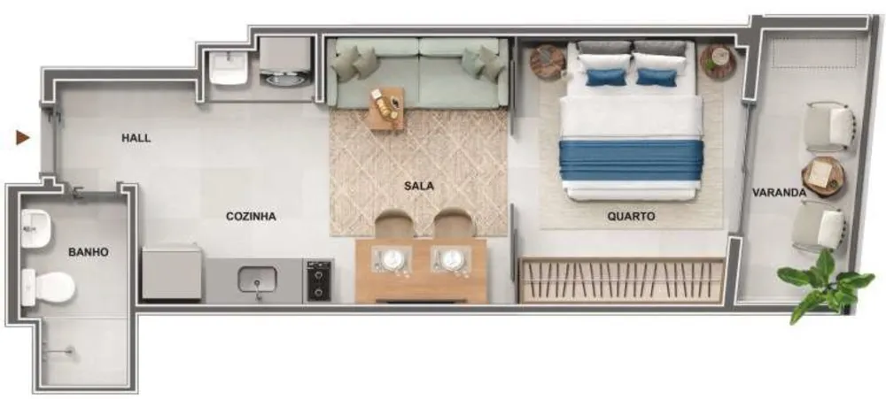 Apartamento, 1 quarto, 35 m² - Foto 39