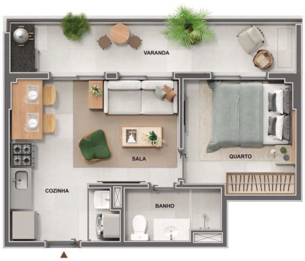 Apartamento, 1 quarto, 35 m² - Foto 15