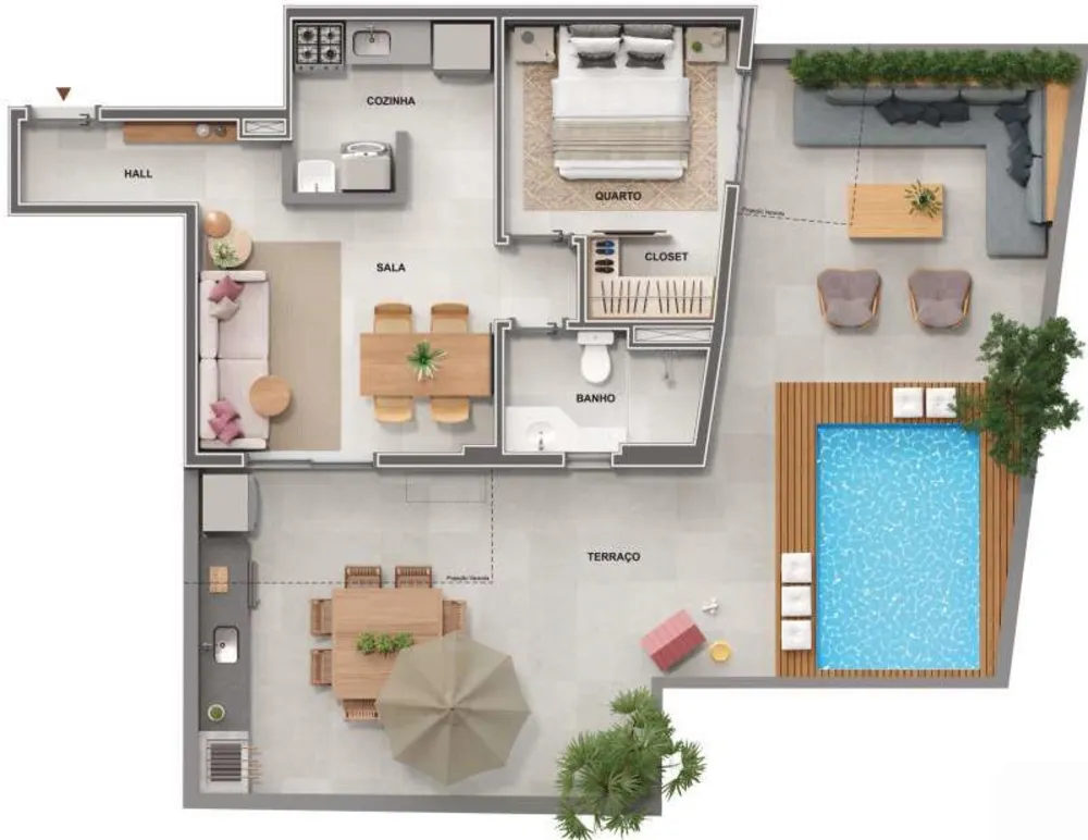 Apartamento, 1 quarto, 35 m² - Foto 51